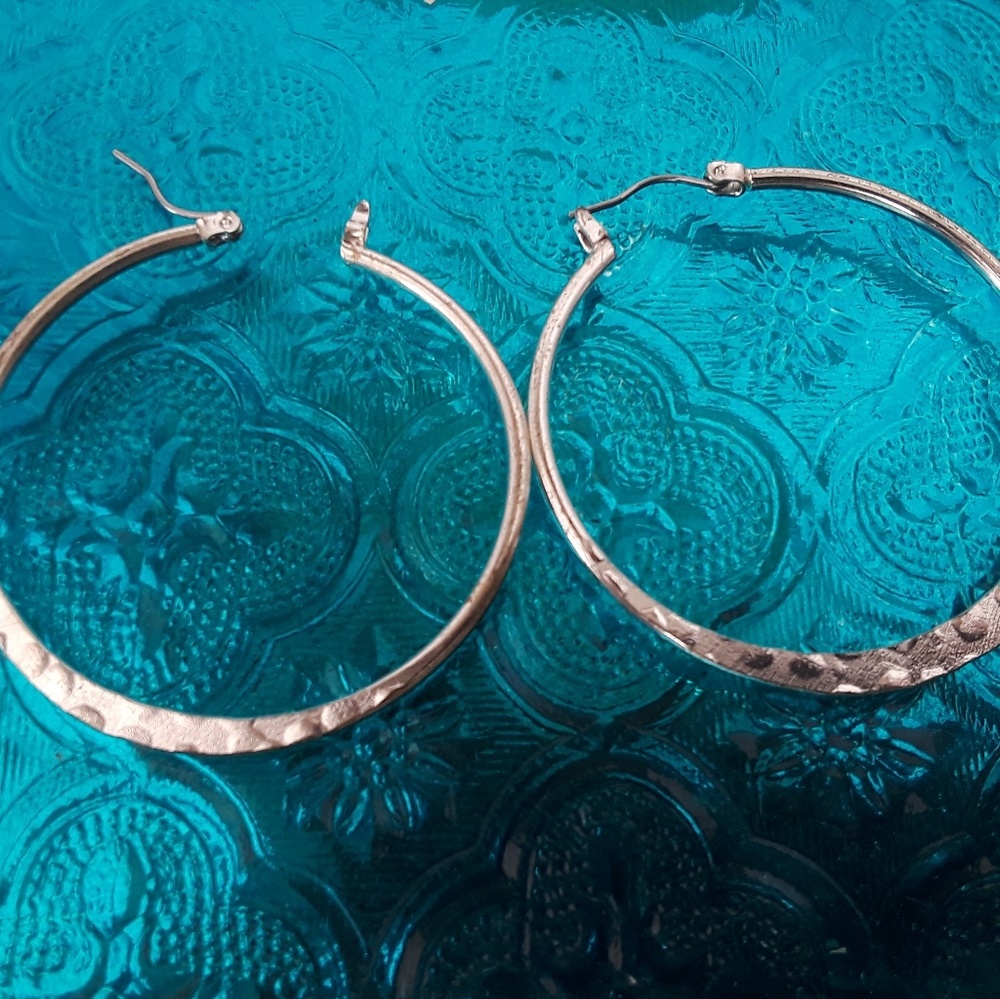 Silver Hoop Earrings